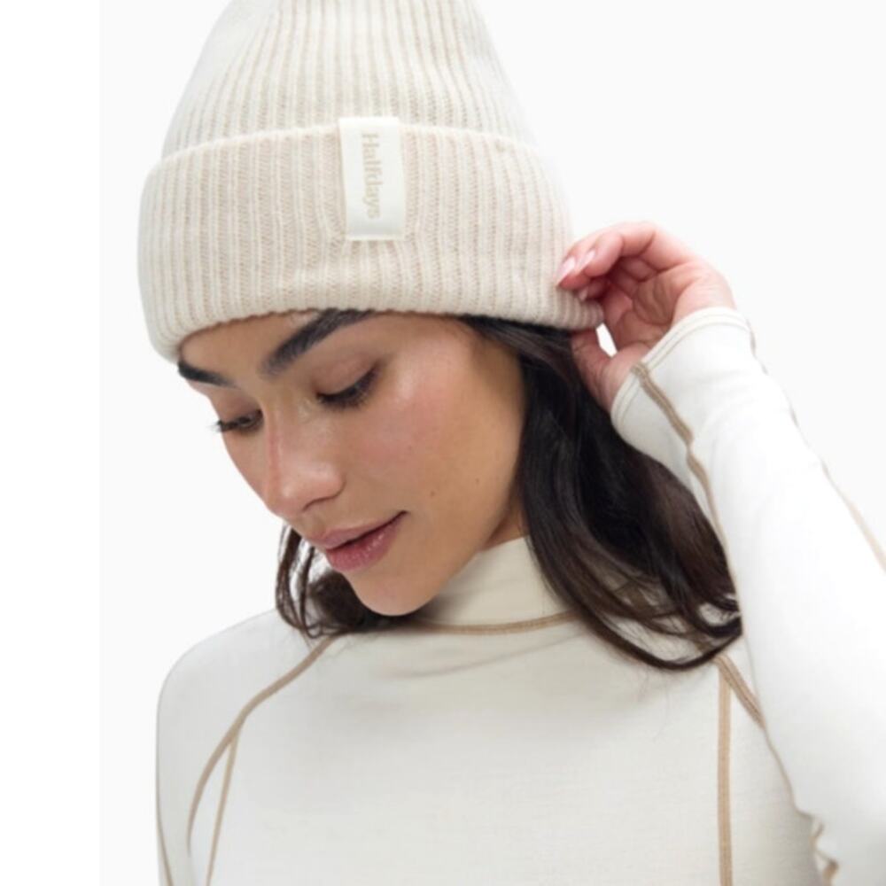 Halfdays Women's Oatmilk Merino Beanie One Size
